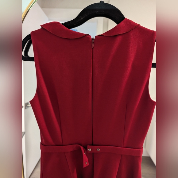 Elie Tahari Rich Red Dress Size 2 - Picture 2 of 9